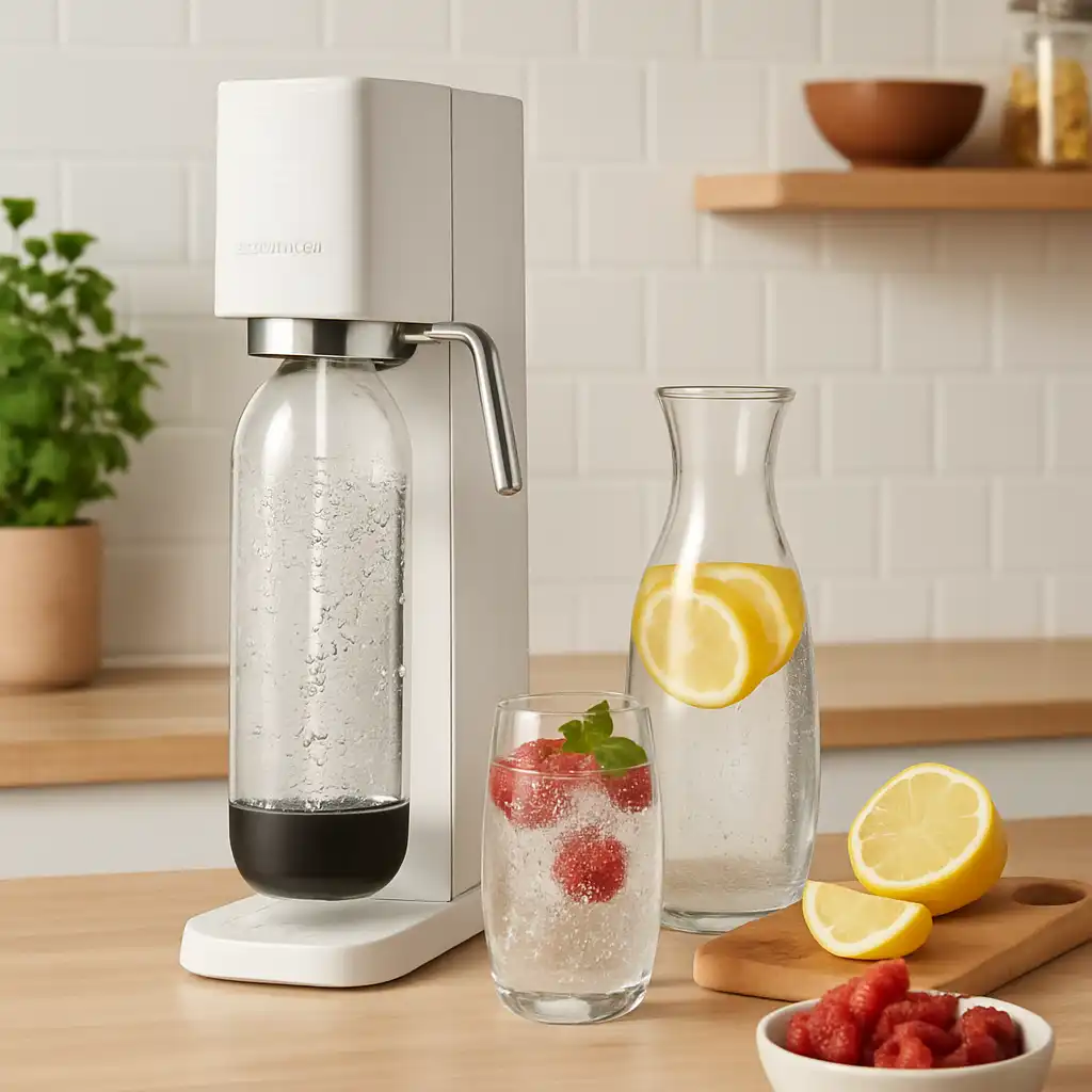 SodaStream Art: Die funkelnde Revolution in der Küche. Auf Wiedersehen Plastik, willkommen Stil!