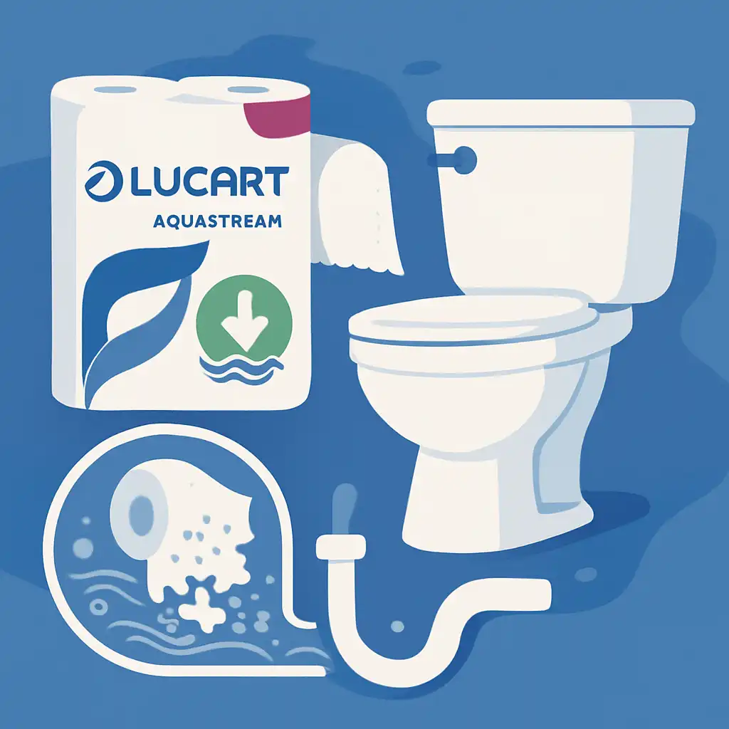 Auf Wiedersehen verstopfte Abflüsse: Der ultimative Leitfaden für wasserlösliches Lucart Aquastream Toilettenpapier