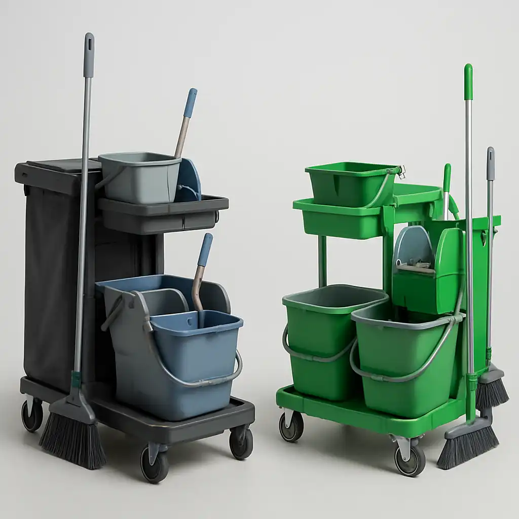 Guida Definitiva ai Carrelli Pulizie Professionali 2026: Nick Grigio vs Green 165