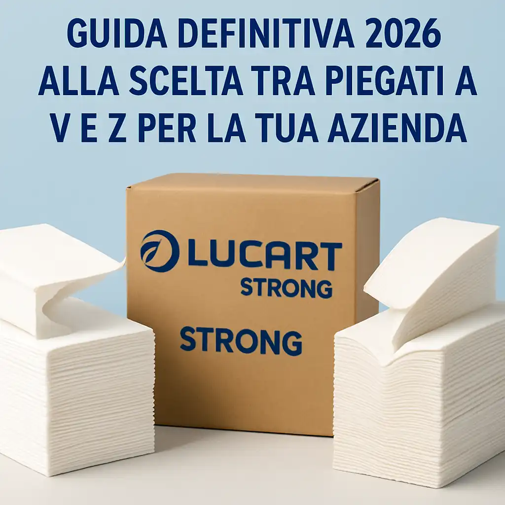 Asciugamani di Carta Lucart Strong: Guida Definitiva 2026 alla Scelta tra Piegati a V e Z per la Tua Azienda