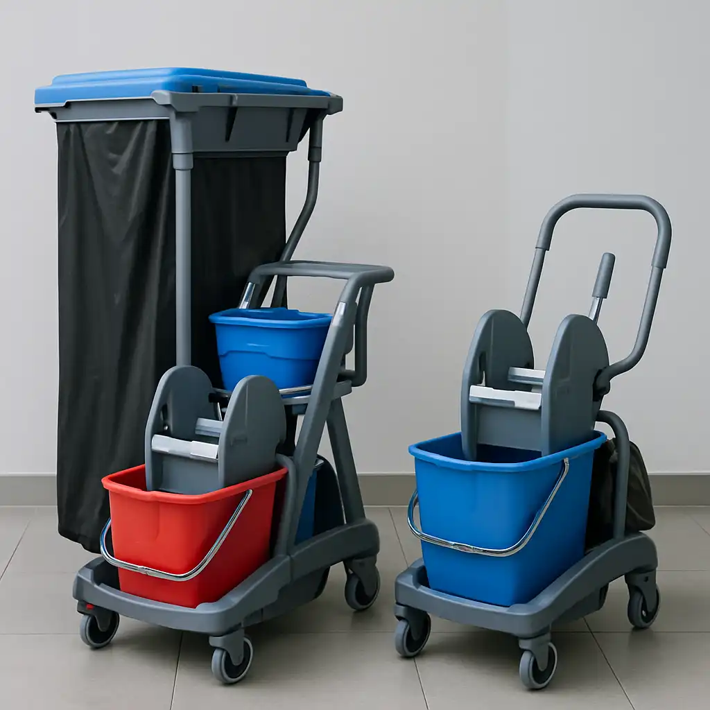 Guida Definitiva ai Carrelli Pulizia 2026: Nick 50L vs 28L per Efficienza e Agilità