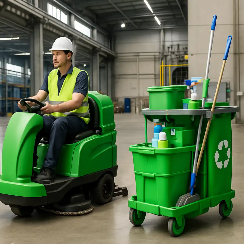 Ottimizzare le pulizie industriali nel 2026: Efficienza e Sostenibilità con il Carrello Green 165