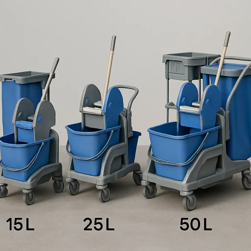 Carrelli Pulizie Professionali 2026: La Guida Definitiva alla Linea Nick (15L, 25L, 50L)