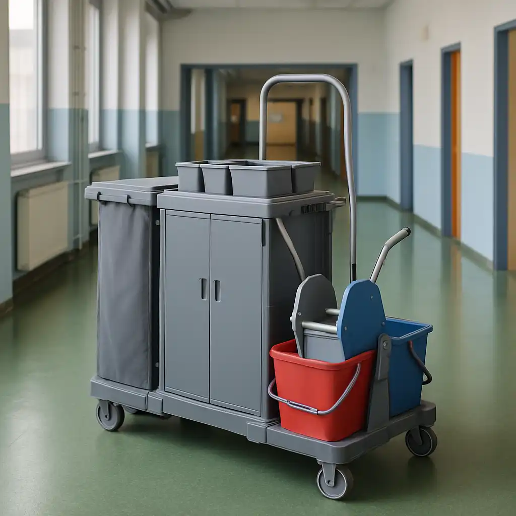 Carrelli Pulizie Professionali 2026: La Guida Definitiva tra Efficienza, Ergonomia e Sostenibilità per Scuole e Industria
