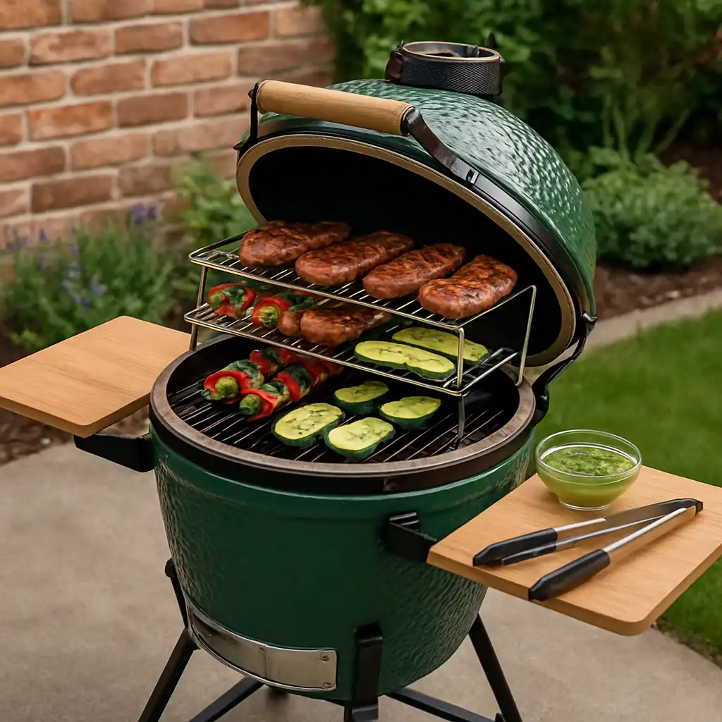 Ottimizzare il Big Green Egg L nel 2026: Guida Completa all'uso della Griglia Sovrapponibile e delle Mensole Laterali per un'Esperienza da Pro