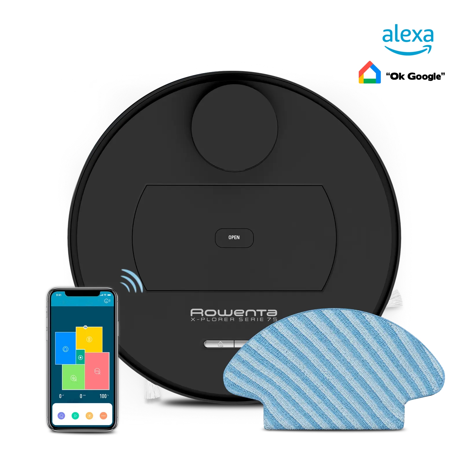 Ersatzteile und Zubehör Roboter-Staubsauger Rowenta X-Plorer Serie 75 Animal - RR7675WH