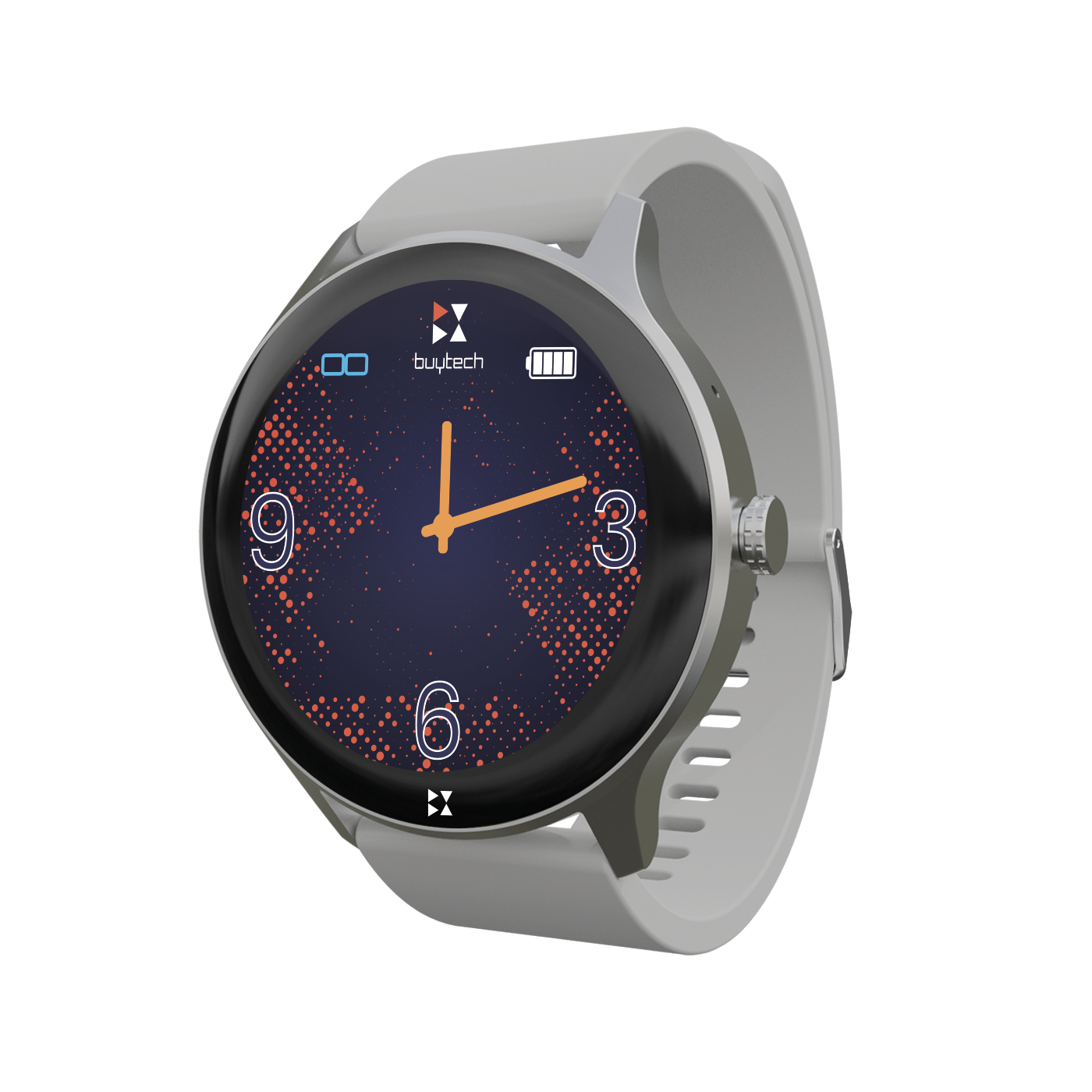 BUYTECH SMARTWATCH VON BETA-SIL SILVER, ANRUFE, CARDIO-BENACHRICHTIGUNGEN USW.