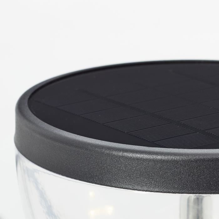 Außenterminal - BRILLIANT - TULIP - LED und Solar - Bewegungsmelder - Edelstahl und Kunststoff - 4 W - Schwarz