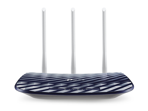 TPLINK ROUTER WIFI+SWITCH 4P DUALBAND 300+433MBPS 3ANT C20 AC750
