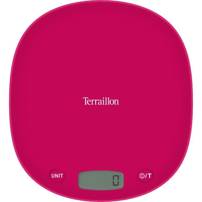 Elektronische Küchenwaage - TERRAILLON - Macaron One Cherry - Kapazität 3 kg - Graduierung 1 g - Flüssigkeitsumrechnung