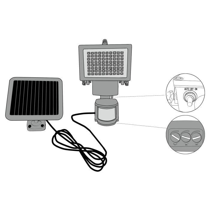 LED-Solarspot 80