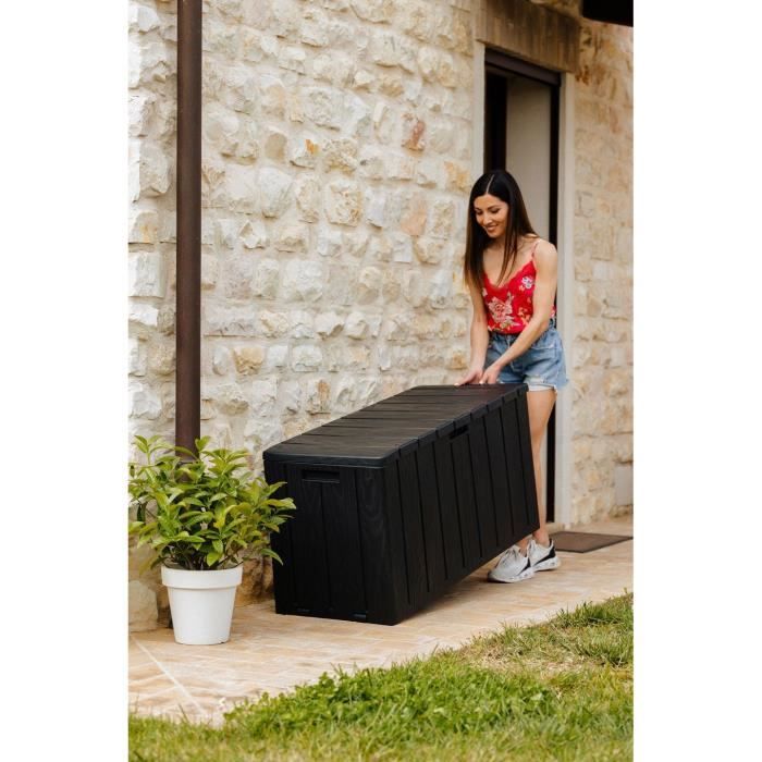 BRAVO Gartenbox - Harz - 270 l Fassungsvermögen - Anthrazit
