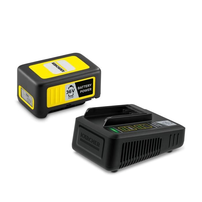 KARCHER POWER 36V/2,5 Ah Akku mit LCD-Bildschirm und Schnellladegerät