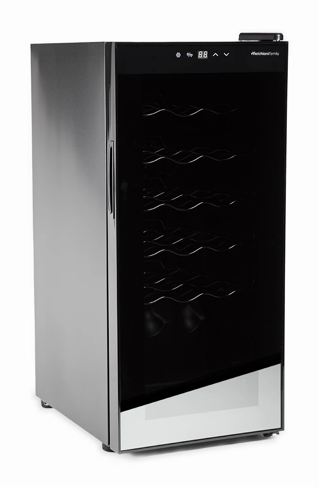 Melchioni VERMENTINO Weinschrank 18 Flaschen 50 LT SCHWARZ