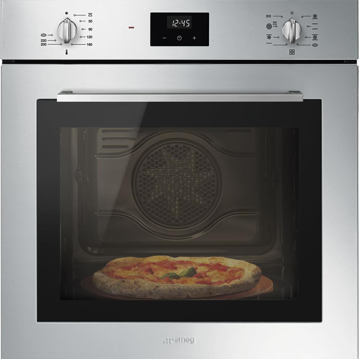 Smeg PIZZA DISPLAY 60 CM INOX Einbaubackofen SF6400S1PZX