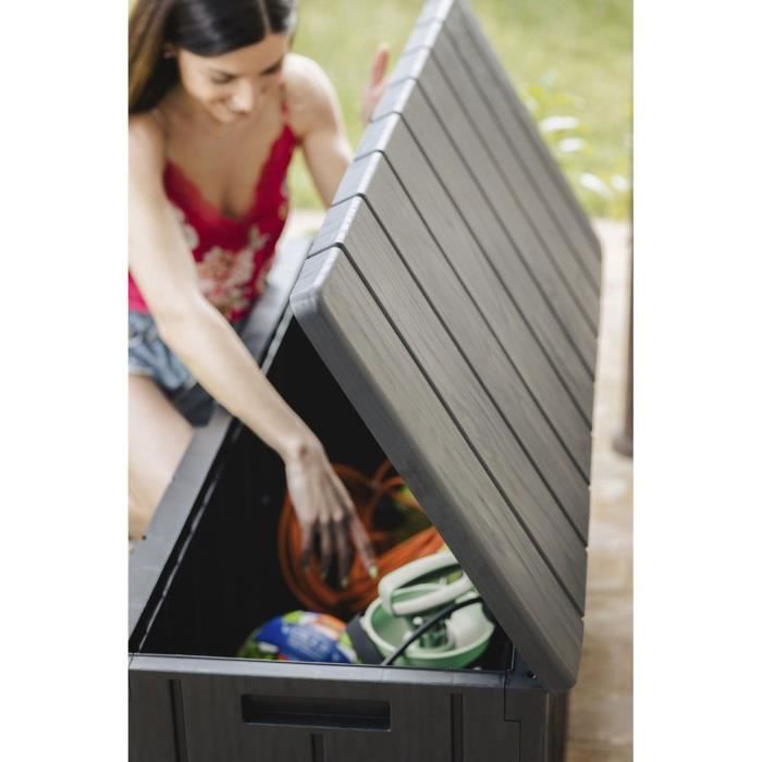 BRAVO Gartenbox - Harz - 270 l Fassungsvermögen - Anthrazit