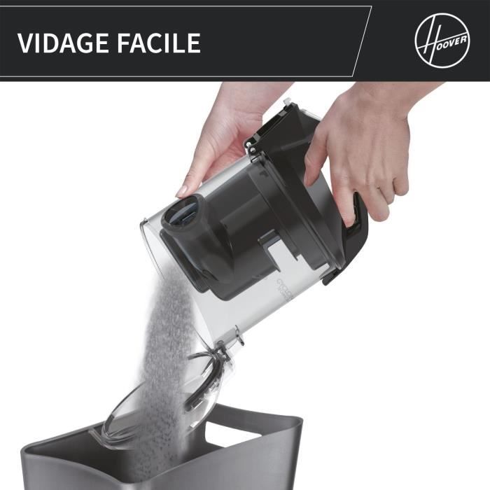 Staubsauger ohne Beutel — CANDY CAF34HM — 800 W — 2,5-l-Kassette — 79 dBA — Waschbarer HEPA-13-Filter