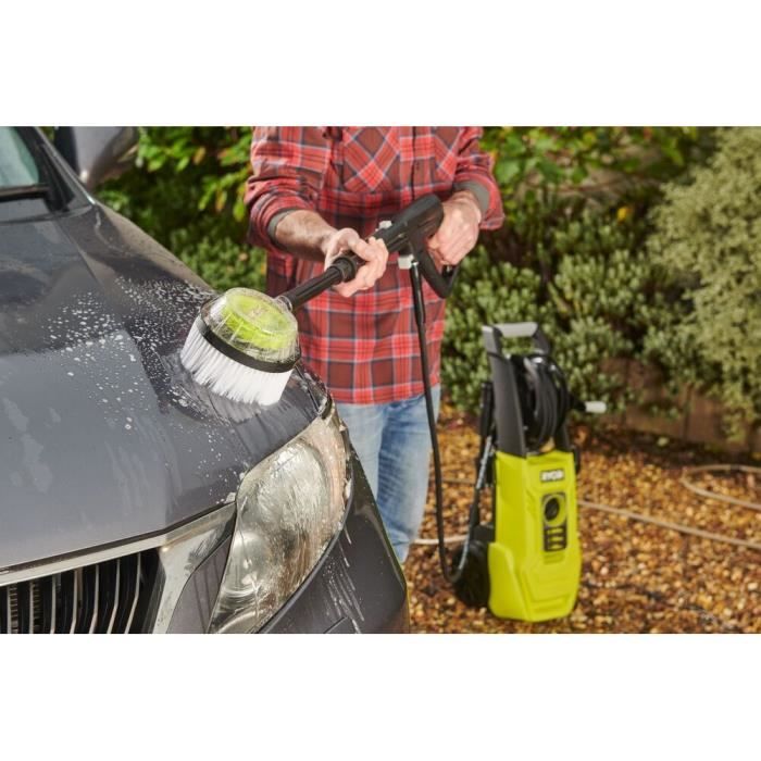 Hochdruckreiniger 2000 W 150 bar 450 L - 8M flexibel, Spule, 0,9 l Tank, Lanzen (diverser Turbo), rotierende Bürste