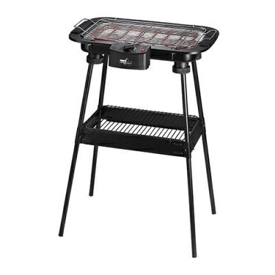 MELCHIONI BARBECUE ELETTRICO CON PIEDISTALLO 38x22CM 2000W NERO