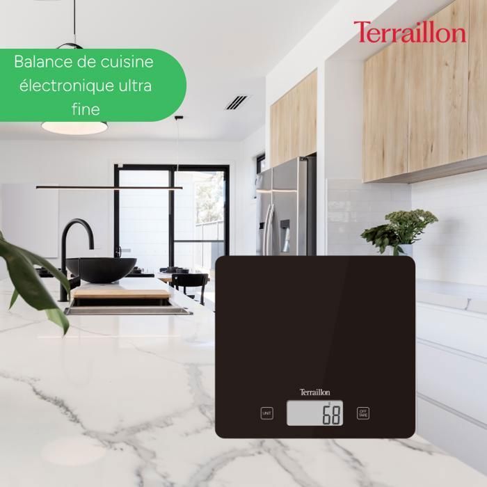 TERRAILLON T1040 Küchenwaage, Schwarz