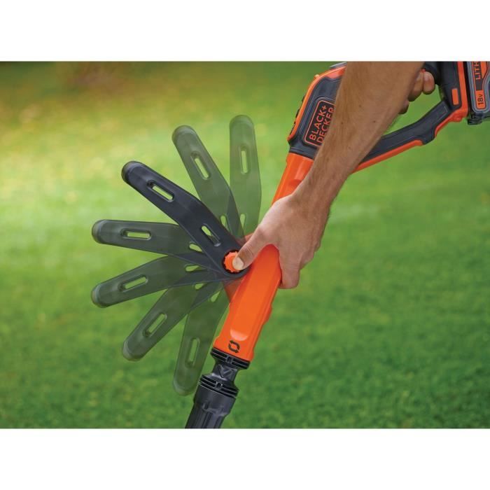 Black & Decker Powercommand Akku-Kabelschneider, 18 V, kabellos, 30 cm — 4 Ah — 1 Batterie — 1 Rolle mit 10 m 1,6 mm Kabel — 1 Ladegerät