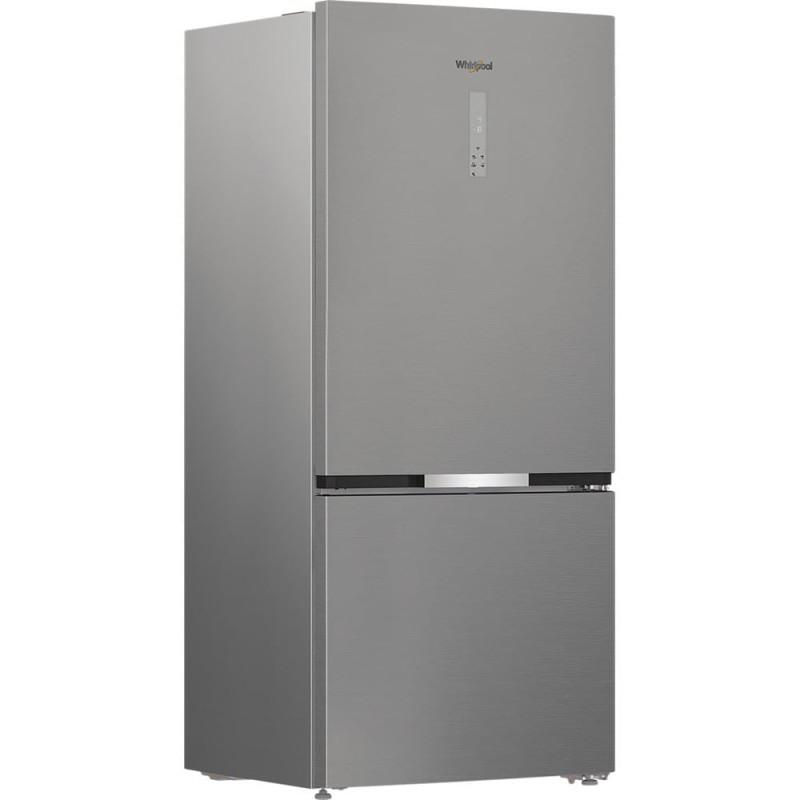 Whirlpool 615 LT TOT.NOFROST 83CM INOX WHK2 6614 X6E freistehender Kombi-Kühlschrank