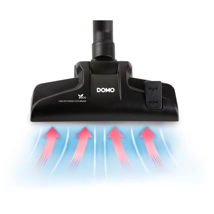 Domo do1033s - Kompakter Staubsauger mit 450-W-Beutel - HEPA10-Filter. Aktionsradius 7 m. 1,5 Liter Bagcacity.