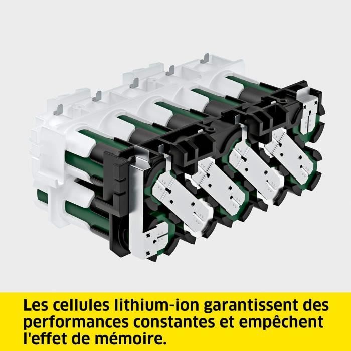 KARCHER POWER 36V/2,5 Ah Akku mit LCD-Bildschirm und Schnellladegerät