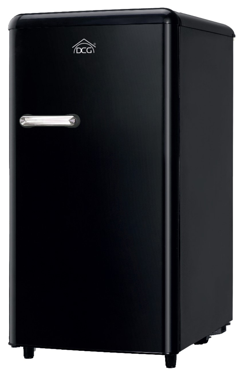 DCG MF100B KÜHLSCHRANK, RETRO-LINE, EINTÜRIG, 100 L, SCHWARZ