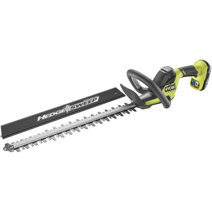 LINE 18-V-Heckenschere — Inline-Design — 50 cm Klingen — 24 mm Abstand — 1 Lithiumbatterie+ 18 V 2,0 Ah und 1 Batterieladegerät 1,5 A