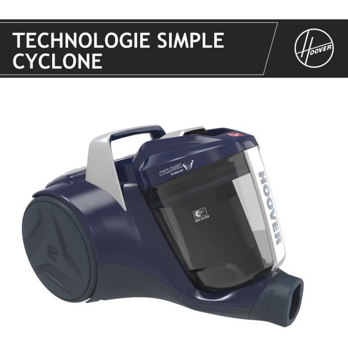 Staubsauger ohne Beutel - HOOVER BR21HM - 700 W - Kassette: 2 L - 78 dBA