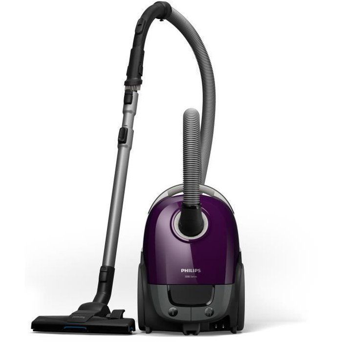 Staubsauger mit Beutel - PHILIPS - XD3100/06 - 900 W - 79 dB - Violett