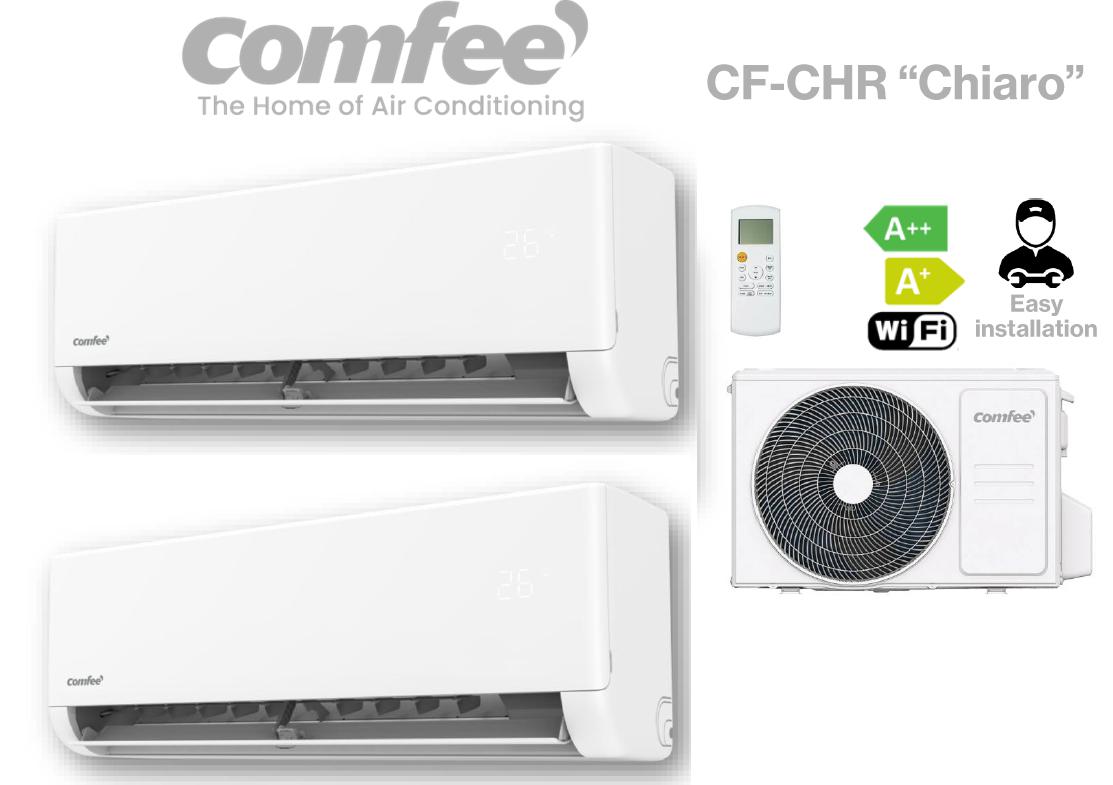 COMFEE' AIR CONDITIONER DUAL SPLIT 9000+9000 WIFI A++/A+ R32 2FB-18K