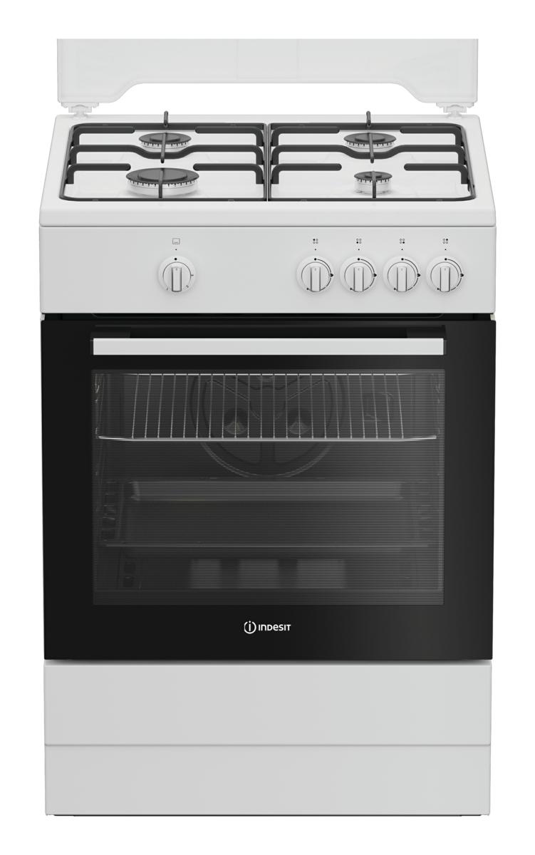 INDESIT 4 BRUCK GASOFEN. 64LT 60x60 WEISSER GASOFEN I6GGKMW
