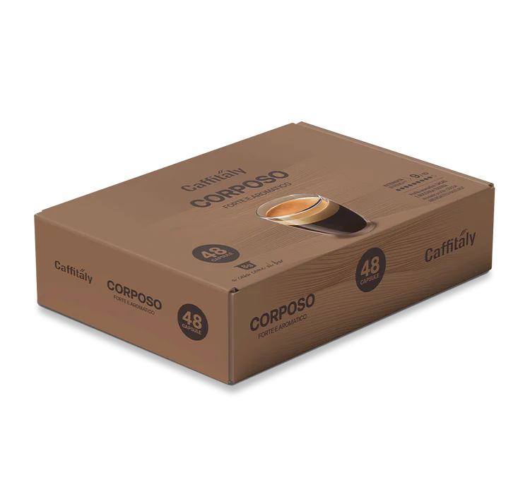 Caffitaly Quadra Macchina da caffè con montalatte con 96 capsule e kit pulizia - Bianca