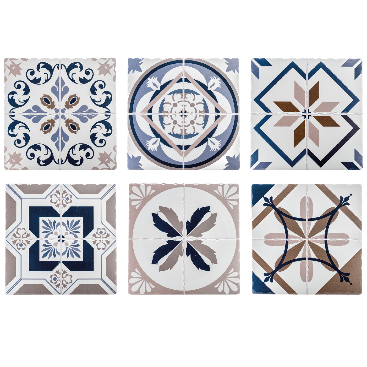 Keramischer Untersetzer 20 x 20 cm - Majolika