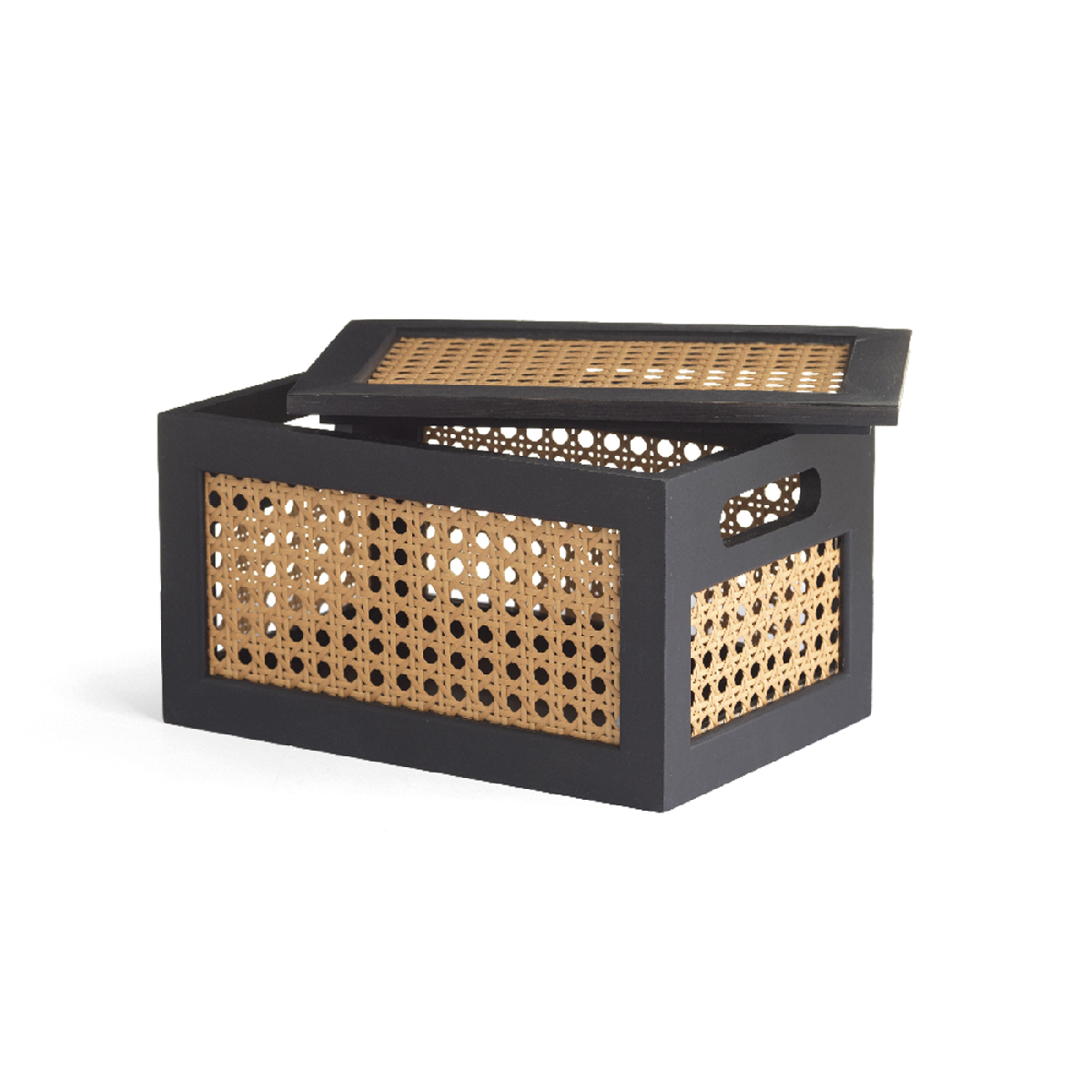 Mehrzweckbehälter mit Deckel - Rattan