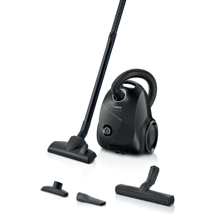 Neu! Staubsauger mit Beutel — BOSCH BGLS2BA1H Serie 2 — 600 W — Beutelkapazität 3,5 l — Waschbarer Mikrofilter