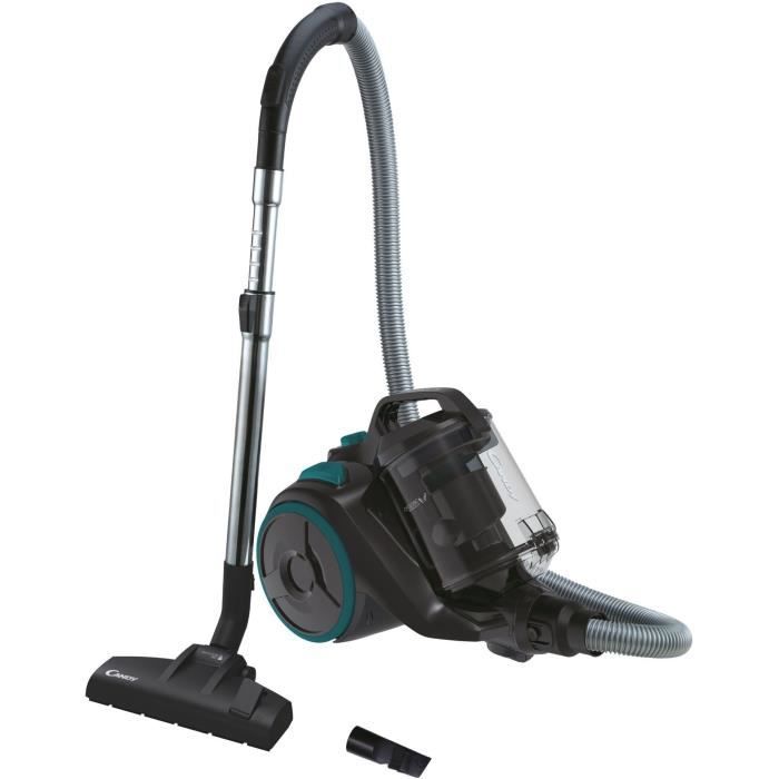 Staubsauger ohne Beutel — CANDY CAF34HM — 800 W — 2,5-l-Kassette — 79 dBA — Waschbarer HEPA-13-Filter