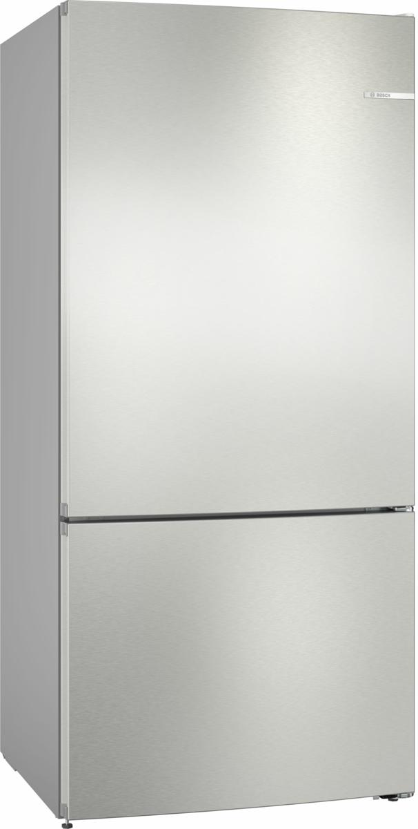 Bosch 631 LT AND TOTAL NO FROST Kombi-Kühlschrank, freistehend, 86 CM, STAHL, KGN86VIEA