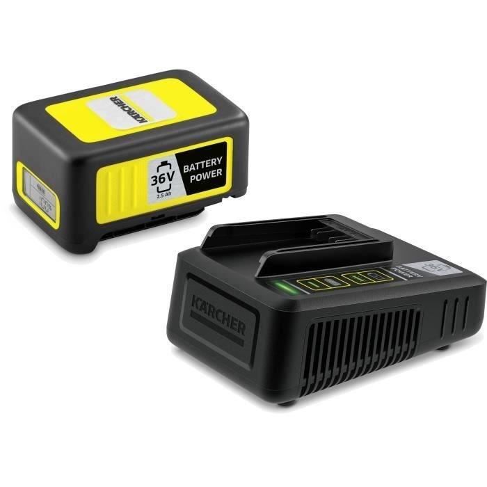KARCHER POWER 36V/2,5 Ah Akku mit LCD-Bildschirm und Schnellladegerät