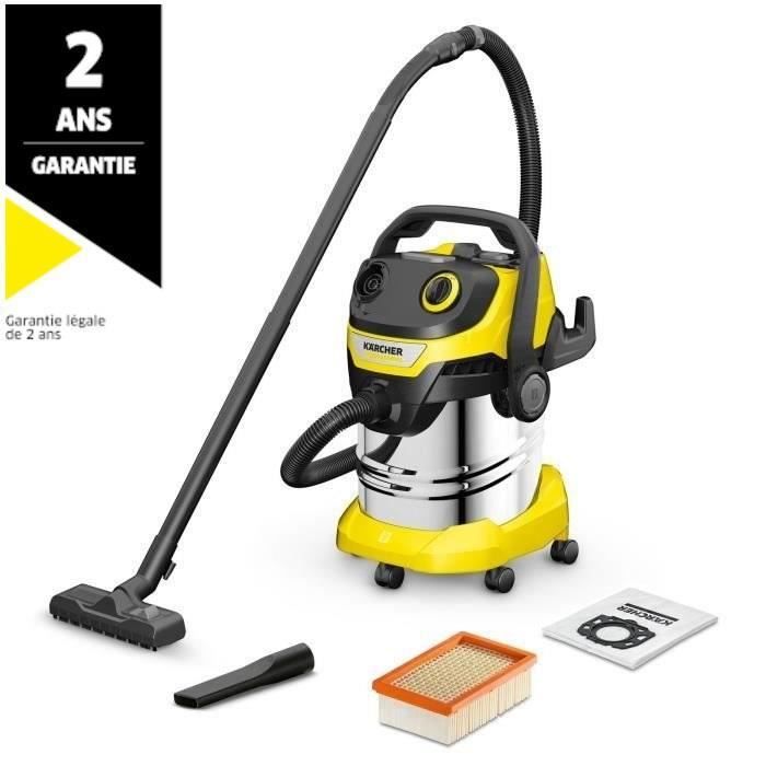 KARCHER WD 5 S V-30/5/22 Flüssigkeits- und Trockensauger - 30-l-Edelstahltank - 1100 W (Gebläsefunktion)