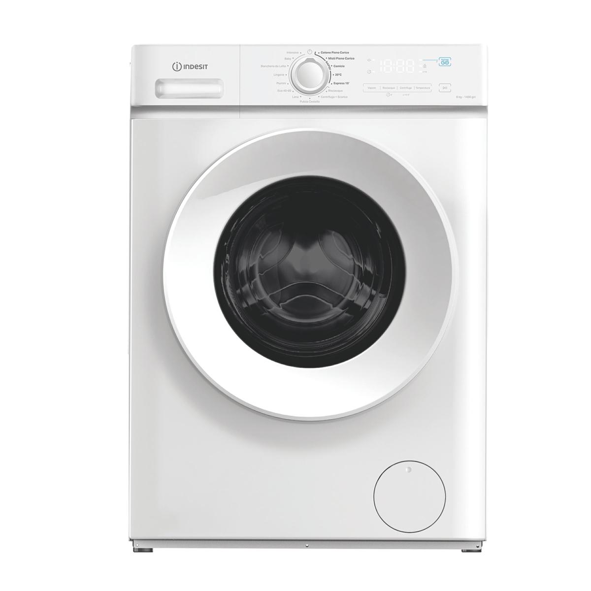 Indesit IMA864 MY TIME IT DAMPFINVERTER, 1400 U/min, 8 kg, Waschmaschine