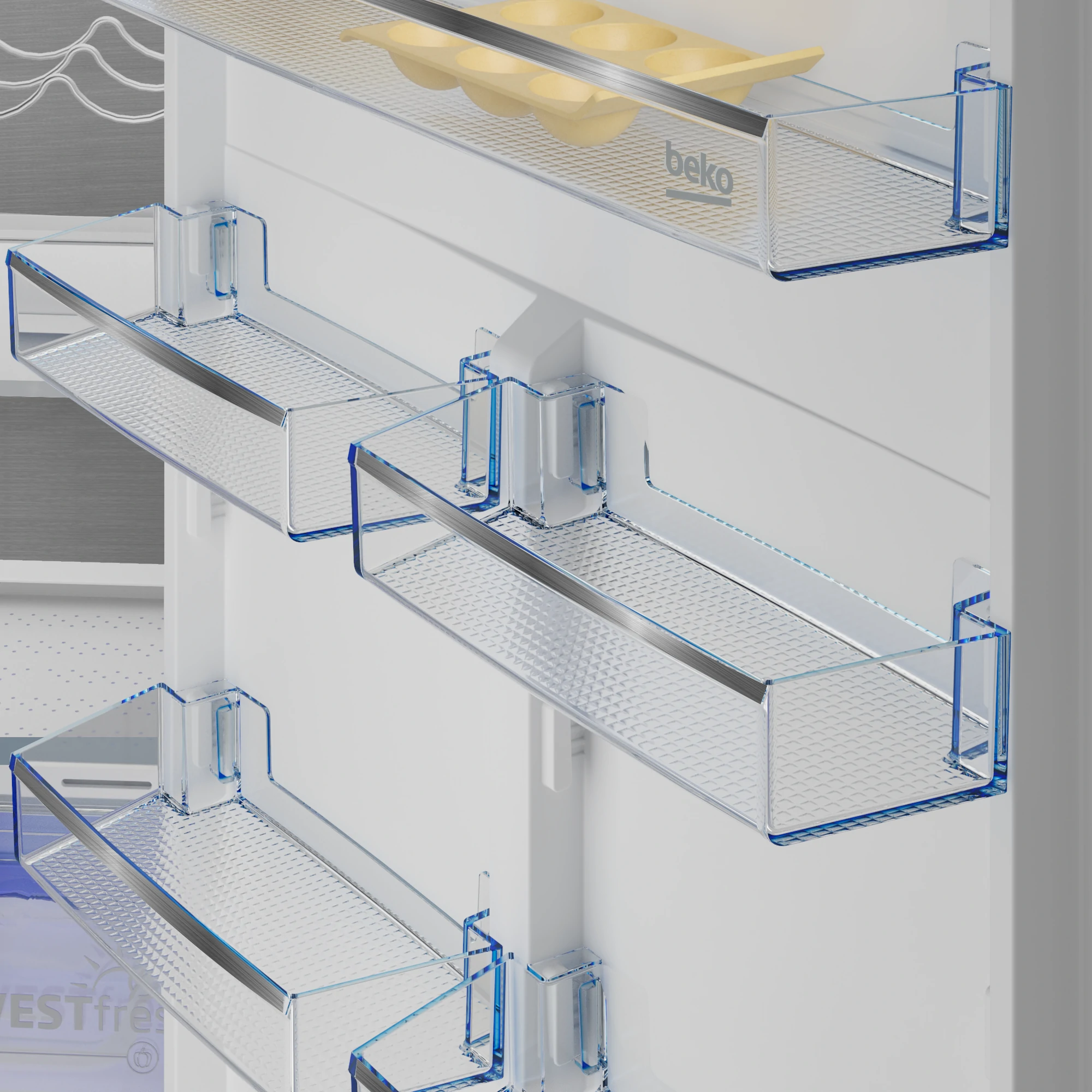 Frigorifero da incasso combinato Beko Total no frost BCNE400E50SHN