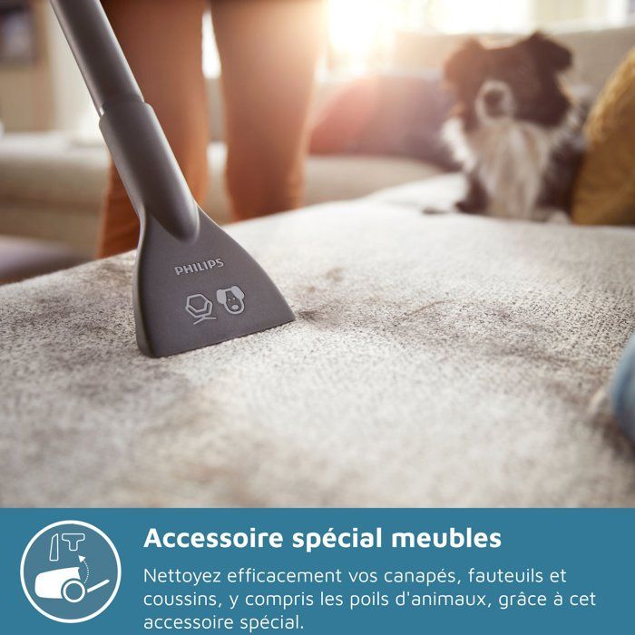 Philips XB2122/09 Series 2000 Series Security — 850 W — PoweryClone 4 — 77 dB — weiß und blau