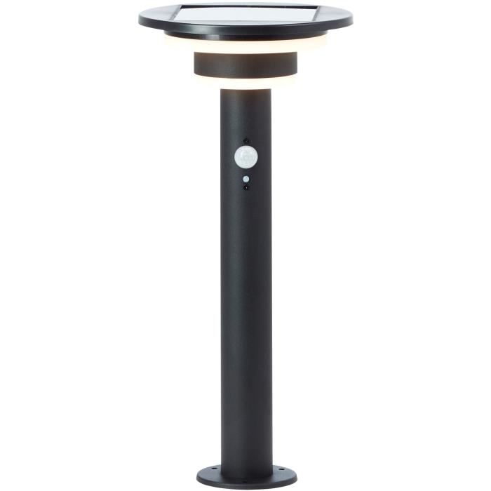 Außenterminal - BRILLIANT - GARVINA - LED und Solar - Bewegungsmelder - Edelstahl und Kunststoff - 4 W - Schwarz