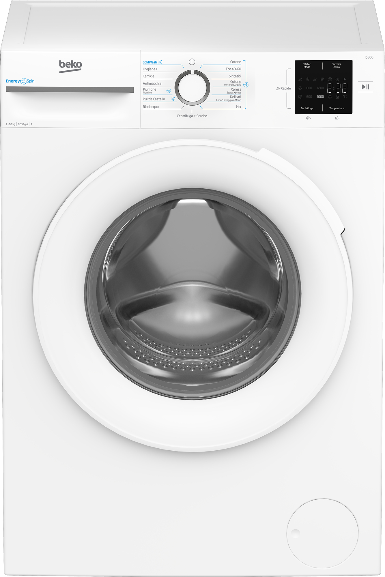 Beko ENERGYSPIN 1200 U/min DAMPF 10 kg Waschmaschine BMWU31021W