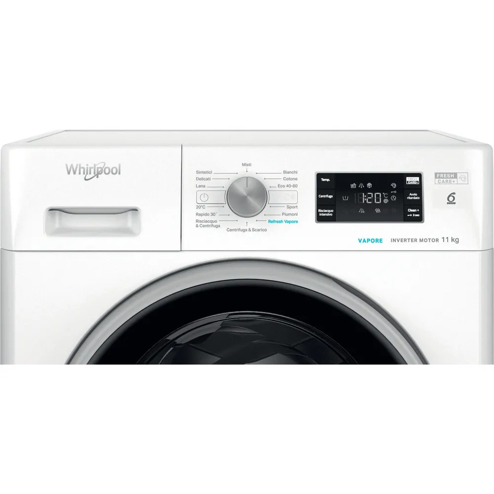 Waschmaschine 11 kg Whirlpool 6° SENSO INVER/VAP A 1400GIRI FFB 1148 BSV IT