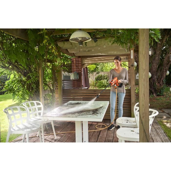 BLACK+ DECKER BCPC18B-XJ Akku-Hochdruckreiniger, 18 V, LITHIUM, 24 bar, ohne Batterie