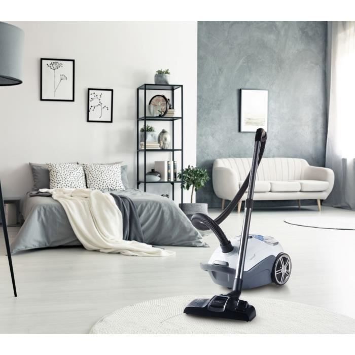 DOMO DO7291S — 3-Liter-Staubsauger — 700 W — 68 dB — Einstellbare Saugleistung — Deep Clean Bodenbürste